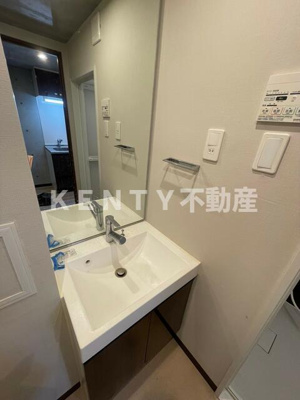 【洗面所】 | ミレドゥーエ西小山 | 脱衣スペースもあります