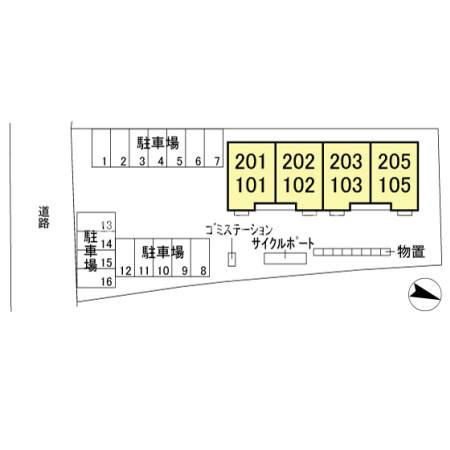 ラ・エスペランスⅤの区画図