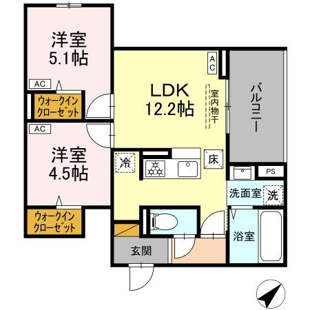 【間取り】 | ＣＬＡＳＳＥＵＭ都賀