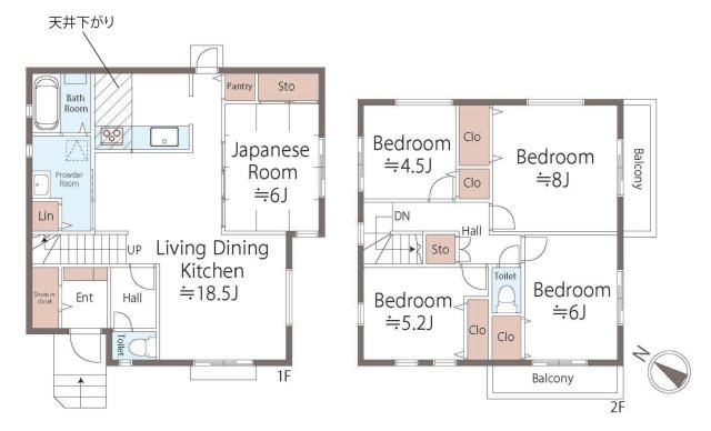 【横浜市瀬谷区下瀬谷3丁目12-10新築戸建て】★仲介手数料無料★（瀬谷さくら小学校・下瀬谷中学校）の間取り