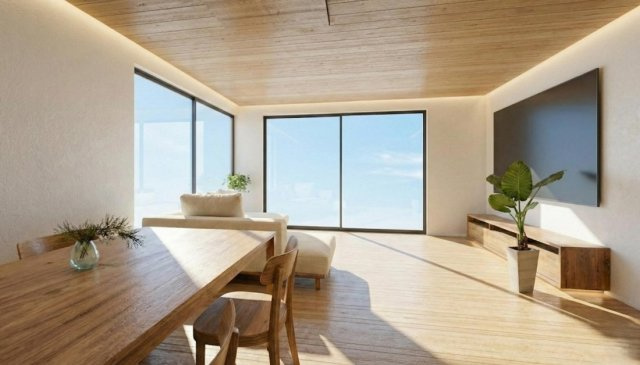 プレスティア昭島　宅地分譲全10区画売地　昭島市宮沢町　2号区　建築条件なしの完成予想図|参考プラン：アキュラホーム
大きな窓が印象的な、開放感あふれる住まいです。
たっぷりと自然光を取り込む設計により、室内は明るく心地よい空間となっております。