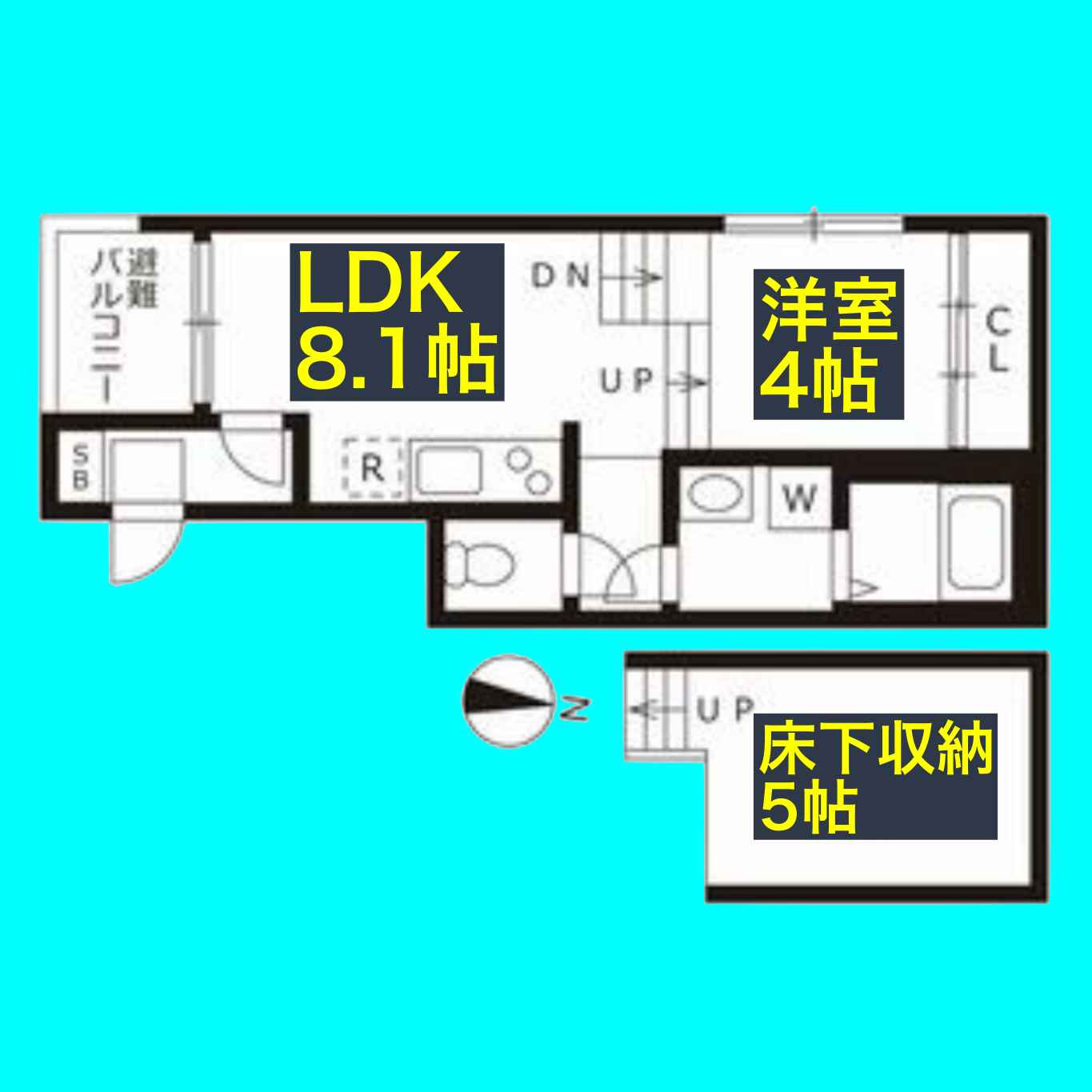 チェリーブロッサム新瑞橋の間取り