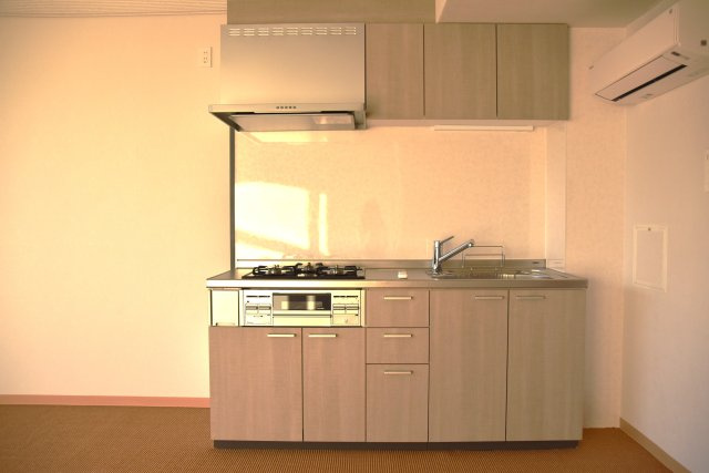 川端丸太町 光が集まる住めるギャラリーのキッチン|キッチン未使用です