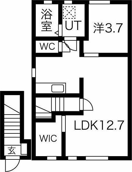 ルーベンス東の間取り