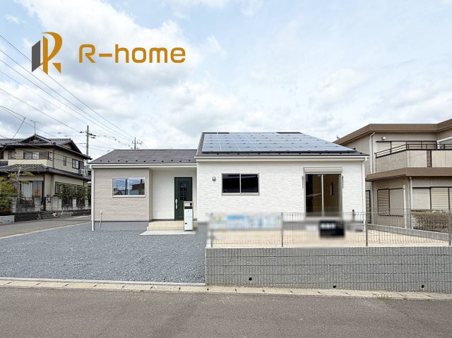 第2石岡市茨城　新築戸建て　1号棟の外観|建物完成いたしました！ご予約で『平日』や『夕方』などでもご見学可能です！