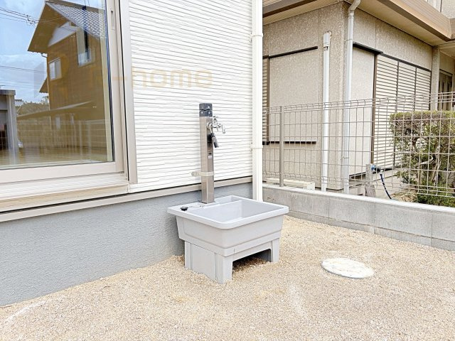 第2石岡市茨城　新築戸建て　1号棟の設備|お庭に便利な立水栓！洗車や水やりもラクラク♪