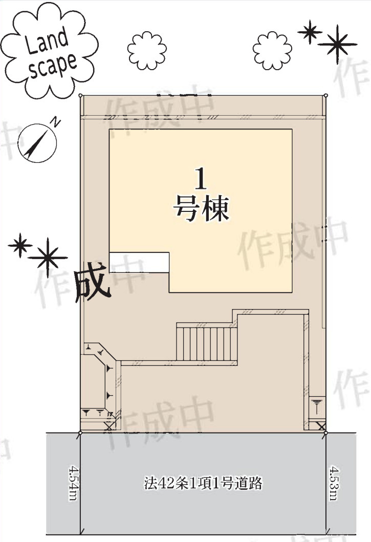 横浜市金沢区釜利谷西3丁目　新築戸建て【仲介手数料無料】の区画図