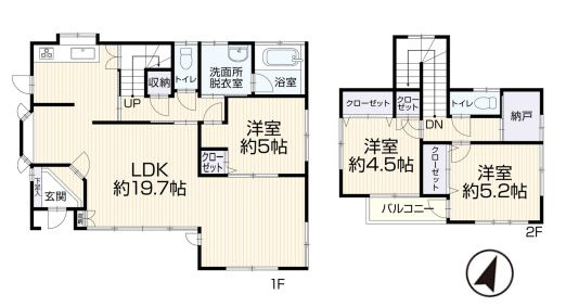 つくば市東光台２丁目の間取り
