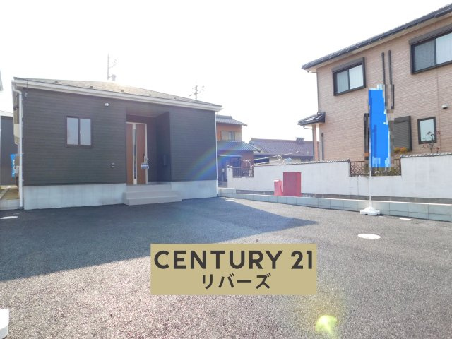 あま市篠田小塚の新築一戸建の外観|◇１号棟◇　新価格！！いつでも見学出来ます♪（お問合せ当日、平日、水曜、夜間でもＯＫ）　駐車４台可能！　開放的な角地！　敷地６５．５２坪！　南に庭付き、陽当たり良好！！　生涯住みやすい人気の平屋戸建♪
