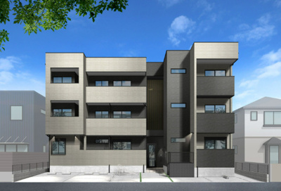 【外観パース】 | 仲介手数料０円！HPに初期費用掲載！「プライスホーム」で検索！ウェリス東浜