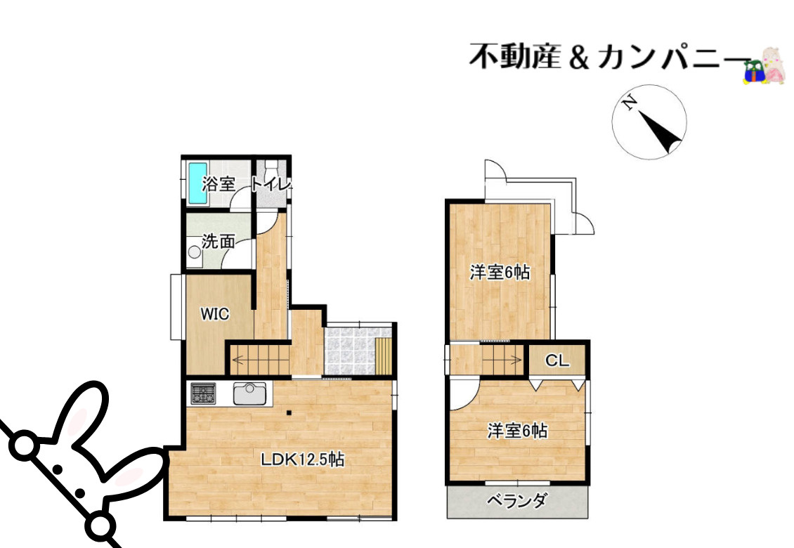 畑寺4丁目中古戸建の間取り