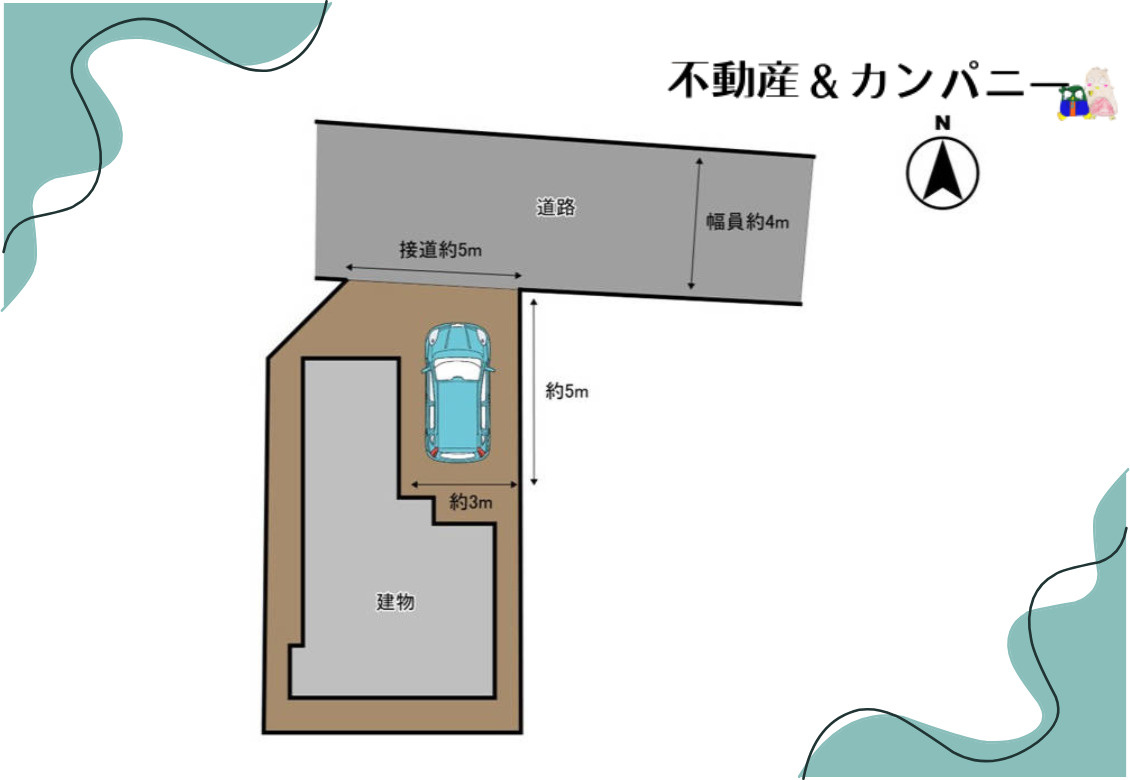 畑寺4丁目中古戸建の区画図