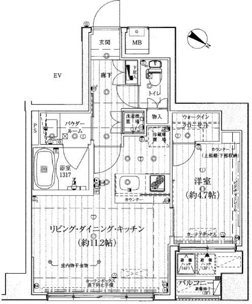 アーリアシティ日本橋の間取り