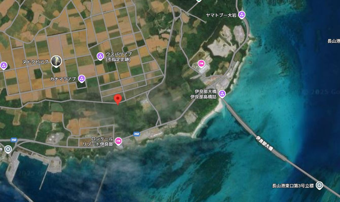 伊良部池間添1283番地の周辺