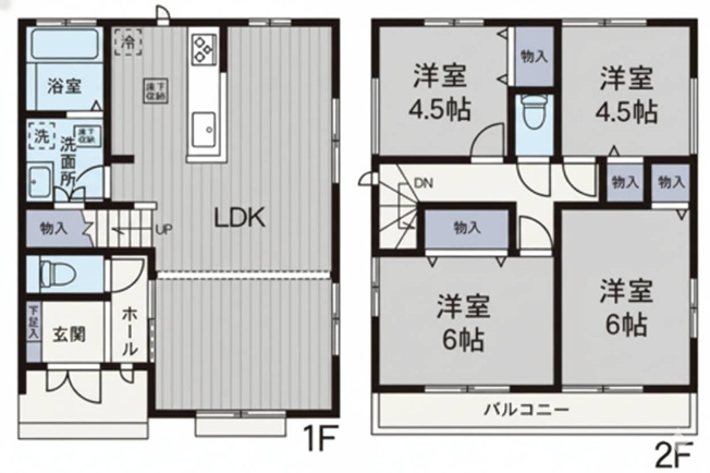 【間取り】 | 甘沼中古戸建