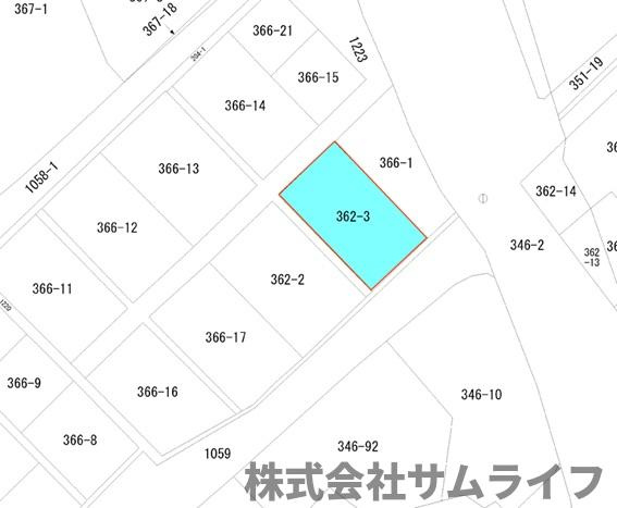 【土地図】 | 上三緒65坪売地