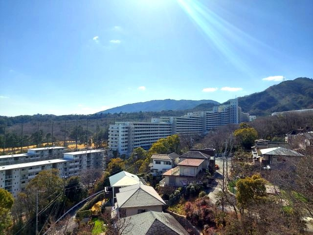 逆瀬川パークマンションの展望|西側バルコニーからの眺望