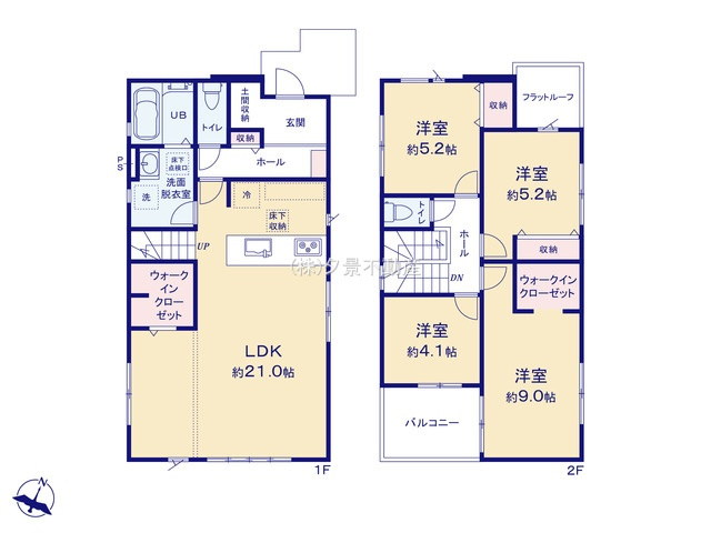 《仲介手数料無料》西区三橋５丁目286新築一戸建てKEIAI Graceの間取り