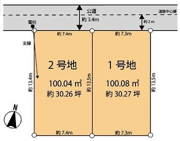 川越市南通町　建築条件なし売地　東武東上線『川越駅』徒歩6分　【仙波小学区】の土地図