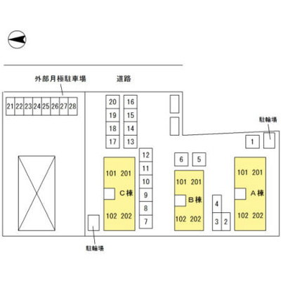 【区画図】 | セジュール石井A・B