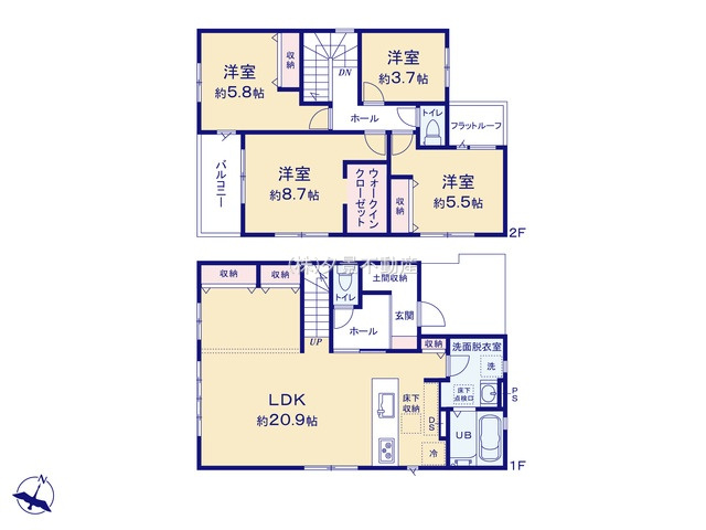 《仲介手数料無料》西区三橋５丁目286新築一戸建てKEIAI Grace