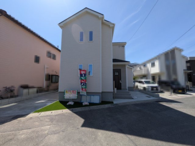 小牧市久保一色南２丁目　新築戸建の前面道路含む現地写真|前面道路含む現地写真です