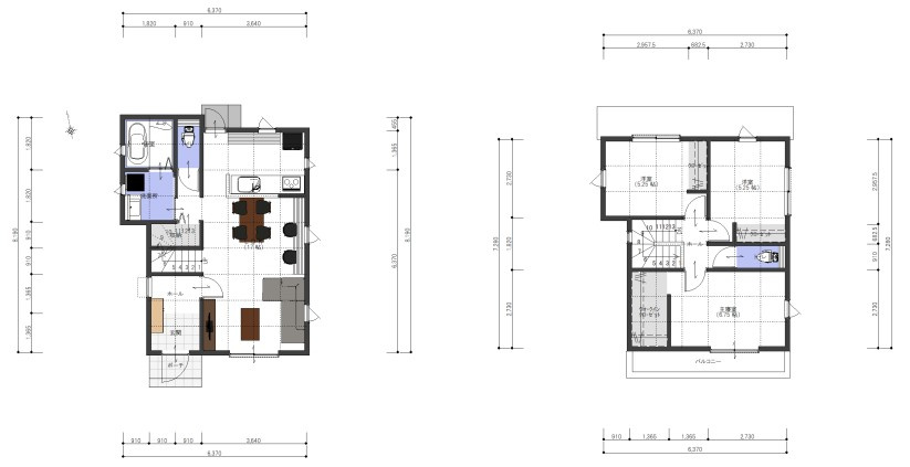 プレスティア昭島　宅地分譲全10区画売地　昭島市宮沢町　7号区　建築条件なしの参考プラン|プラン例（建物面積88.60m2）
2階に洋室3部屋。家族それぞれの“自分の空間”が持てる間取りです♪
広々としたウォークインクローゼットも魅力♪