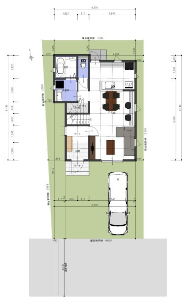 プレスティア昭島　宅地分譲全10区画売地　昭島市宮沢町　7号区　建築条件なしの参考プラン|プラン例（建物面積88.60m2）
まずは間取りをご覧ください。暮らしのイメージが広がります！