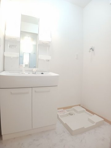 グレイスＭの洗面所|忙しい朝には欠かせない洗面所です