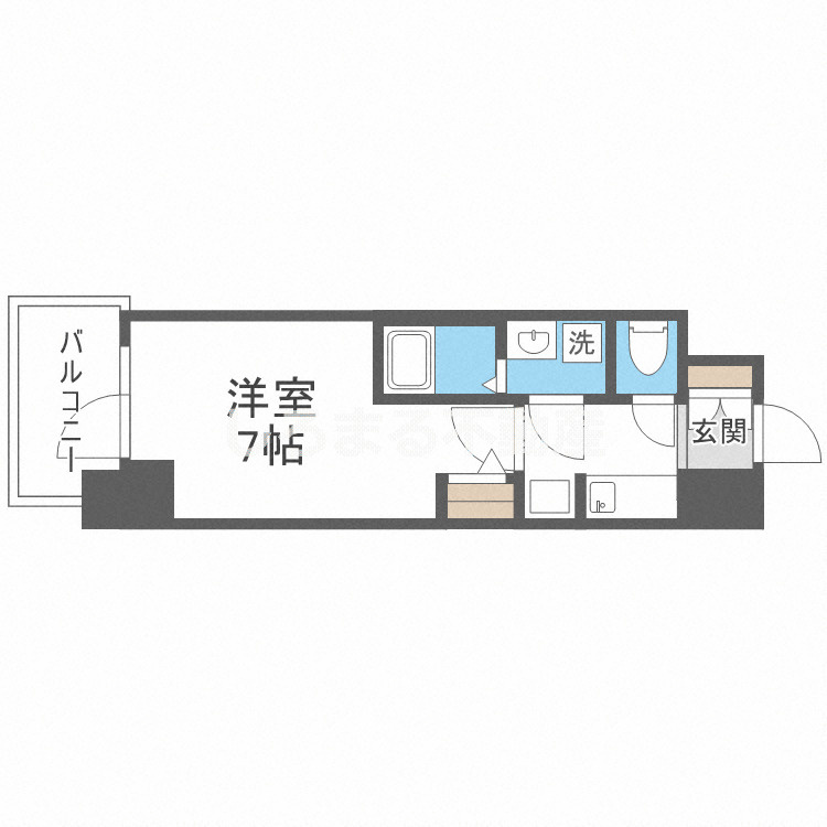 S-RESIDENCEドーム前千代崎の間取り
