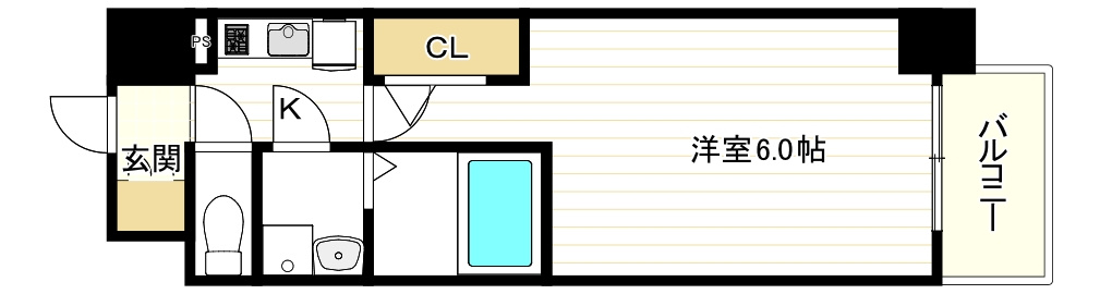 エスリード弁天町NORTH RESIDENCEの間取り