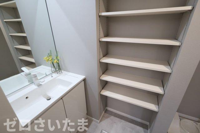《仲介手数料無料》浦和区高砂４丁目8-1新築一戸建てブライト・ニュー・ガーデンの独立洗面台