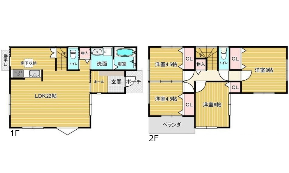 安佐南区緑井３丁目の間取り