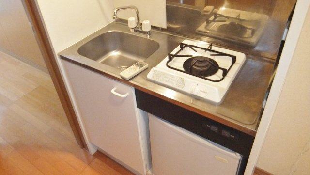 ウエストウッドのキッチン|１口ガスコンロ付き