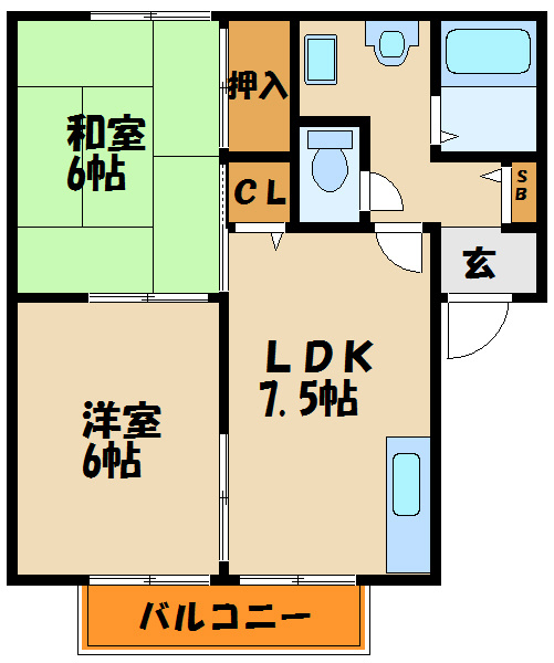 キャッスルハイツの間取り