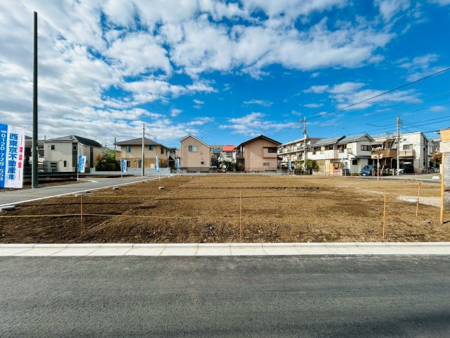 プレスティア昭島　宅地分譲全10区画売地　昭島市宮沢町　4号区　建築条件なしの外観|角地に佇むお住まいは風抜けが良く解放感に優れた設計が可能です♪