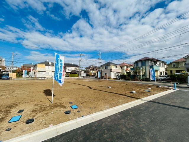 プレスティア昭島　宅地分譲全10区画売地　昭島市宮沢町　4号区　建築条件なしの外観|ご家族の夢と理想を叶えてみませんか？高低差の少ない平坦な立地です♪新設道路は幅員も広く、資産価値の観点からもオススメ☆昭島市宮沢町　全10区画売地　4号区！