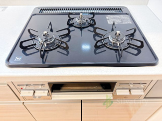 【キッチン】 | 洗足ハイム | 三口ガスコンログリル付