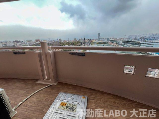 フェルザ住之江公園のバルコニー