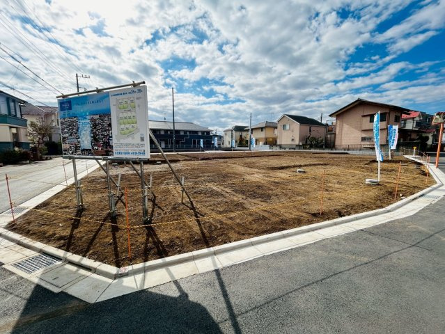プレスティア昭島　宅地分譲全10区画売地　昭島市宮沢町　3号区　建築条件なしの前面道路含む現地写真|車のすれ違いの楽々です♪