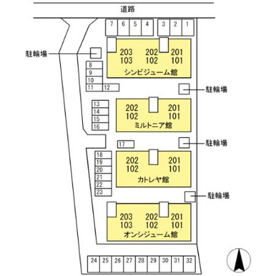 【区画図】 | メゾン・ベルラルジュ オンシジューム館 