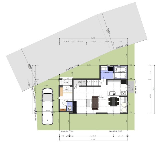 プレスティア昭島　宅地分譲全10区画売地　昭島市宮沢町　1号区　建築条件なしの土地図|全10区画建築条件無し売地♪理想のお住まいが素敵な街並みに佇むイメージを是非ご想像ください☆