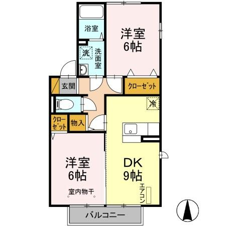 メゾンクレールＤの間取り