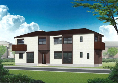 【外観パース】 | 岸谷四丁目長屋