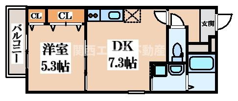 【間取り】 | フジパレス弥刀駅北Ⅱ番館