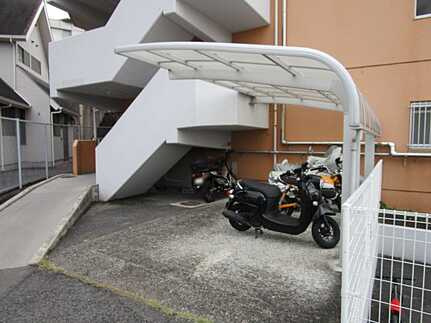 セブン牛田の駐輪場