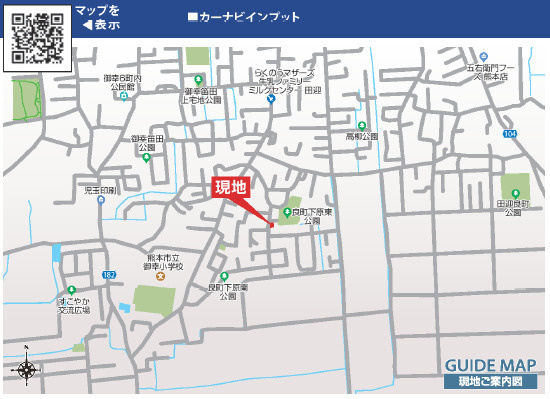 ブルーミングガーデン／南区良町5丁目／1号棟の地図