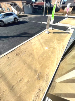 【庭】 | 羽島市上中町長間新築建売全3棟！住宅ローンの月々のご返済5万円台！お車並列3台可能！ | 羽島市上中町長間新築建売全3棟！住宅ローンの月々のご返済5万円台！お車並列3台可能！