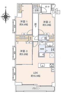 【間取り】 | コスモ戸田ピアハイツ