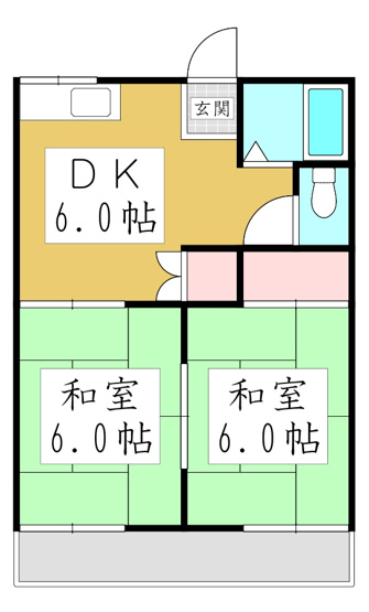 【間取り】 | 永瀬ハイツ